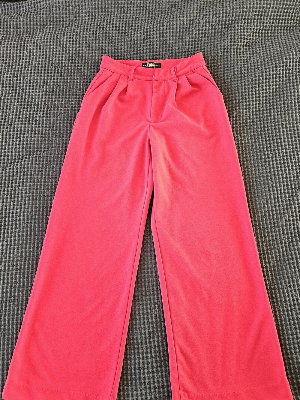 Rewash Hot Pink Wide-Leg Pants